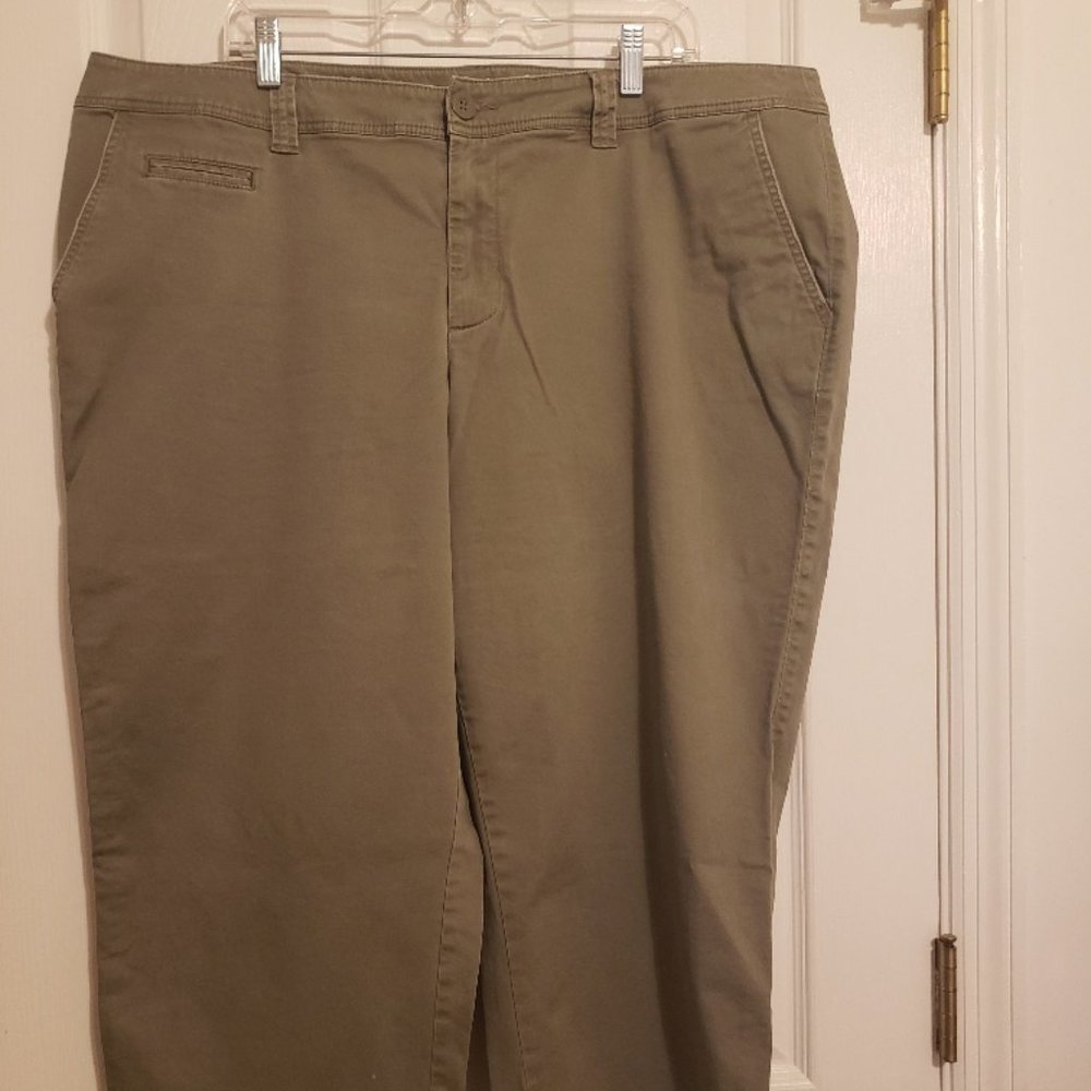 Apt 9 Tomboy Chino Crop Pant Plus Size 20W